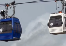 Teleférico de Los Alcarrizos realiza simulacro de evacuación durante mantenimiento anual