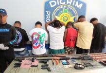 Operativo conjunto entre Policía y Ministerio Público culmina con ocho detenidos