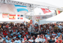 Más de 3,000 personas vibran con la final del Mundial en el Malecón Deportivo junto a Carolina Mejía